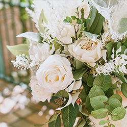 結婚式場のある花の写真